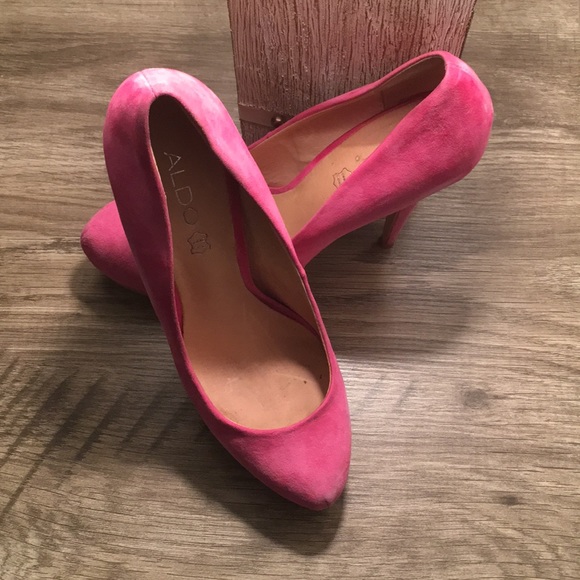 Aldo platform hot pink heels - Picture 2 of 4
